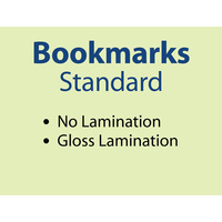 1,000 x Standard Bookmarks - 310gsm