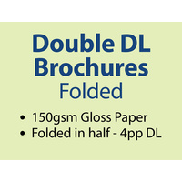 5,000 x Double DL Brochures Folded