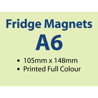 250 x Standard Fridge Magnets - 90x150mm -  0.6mm