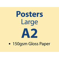 100 x A2 Large Poster - 150gsm