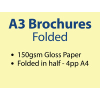 10,000 x A3 Brochures Folded