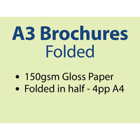 5,000 x A3 Brochures Folded