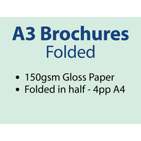 2,500 x A3 Brochures Folded