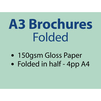 1,000 x A3 Brochures Folded