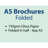 2,500 x A5 Brochures Folded