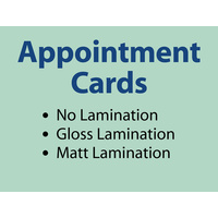 10,000 x Appointment Cards - 360gsm