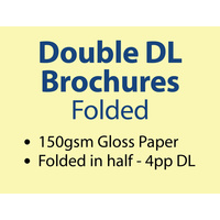10,000 x Double DL Brochures Folded