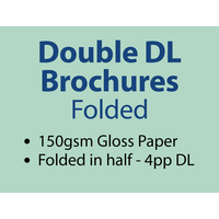 1,000 x Double DL Brochures Folded