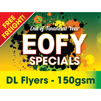 5,000 x DL Flyers - 150gsm - Free Freight