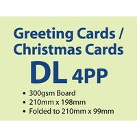 100 x 4pp DL Greeting Card