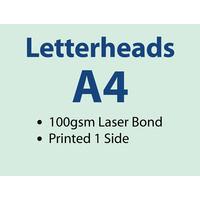 1000 x A4 Letterheads - 100gsm laser 