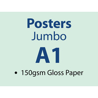 250 x A1 Jumbo Poster - 150gsm