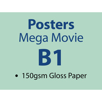 100 x B1 Mega Movie Poster - 150gsm