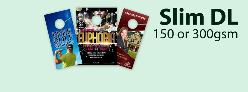 Slim DL Door Hangers - 150gsm